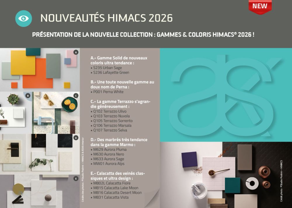 Nouvelles couleurs HIMACS 2026